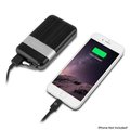 Powerocks Powerocks 200259 Thunder Power 9000mAh Power Bank Portable Charger with Lightning Cable; Silver & Black 200259